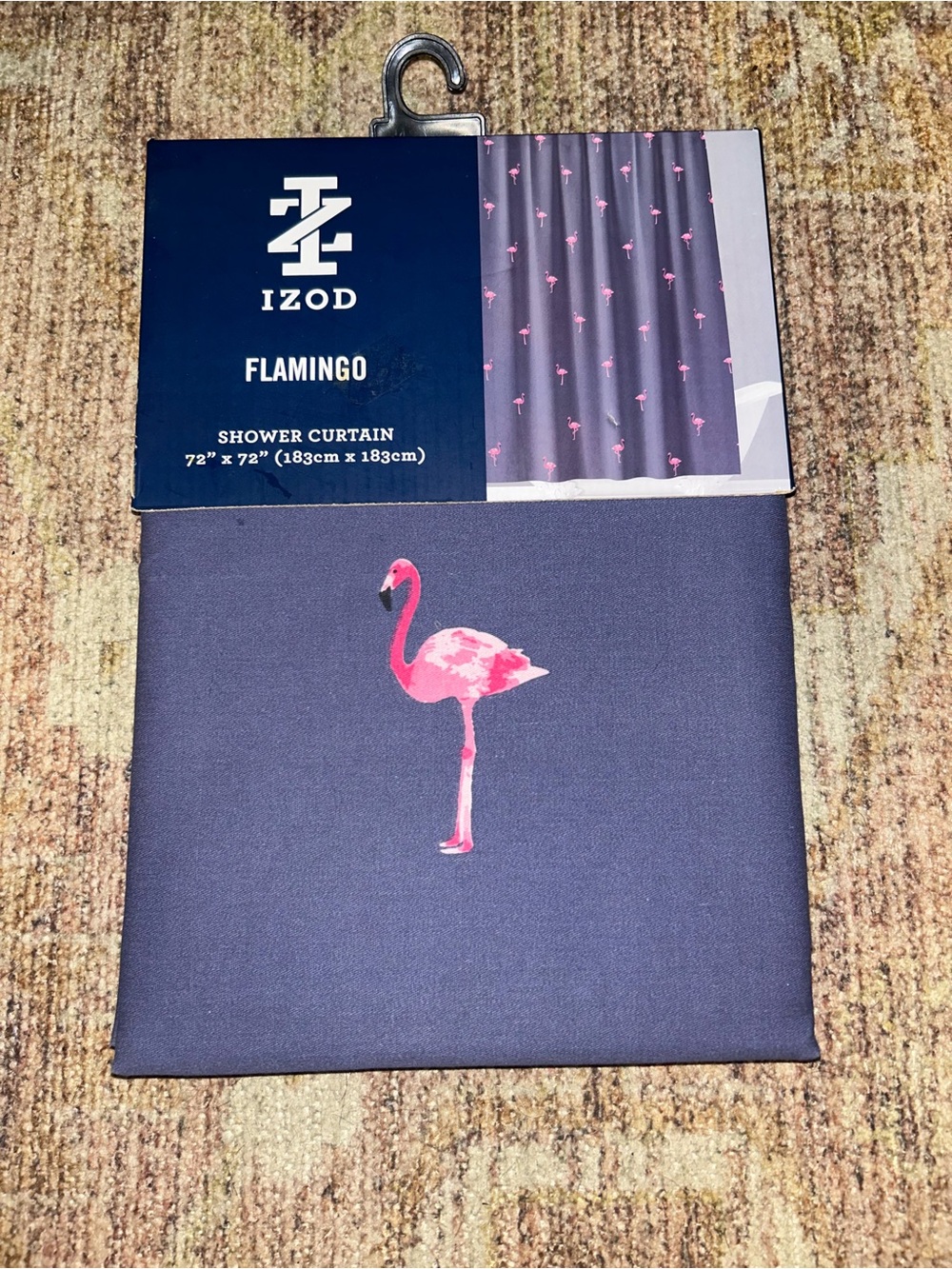 Izod Flamingo Shower Curtain